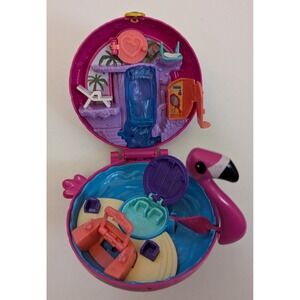 Polly Pocket Pink Flamingo Compact 2017 Playset  Mattel